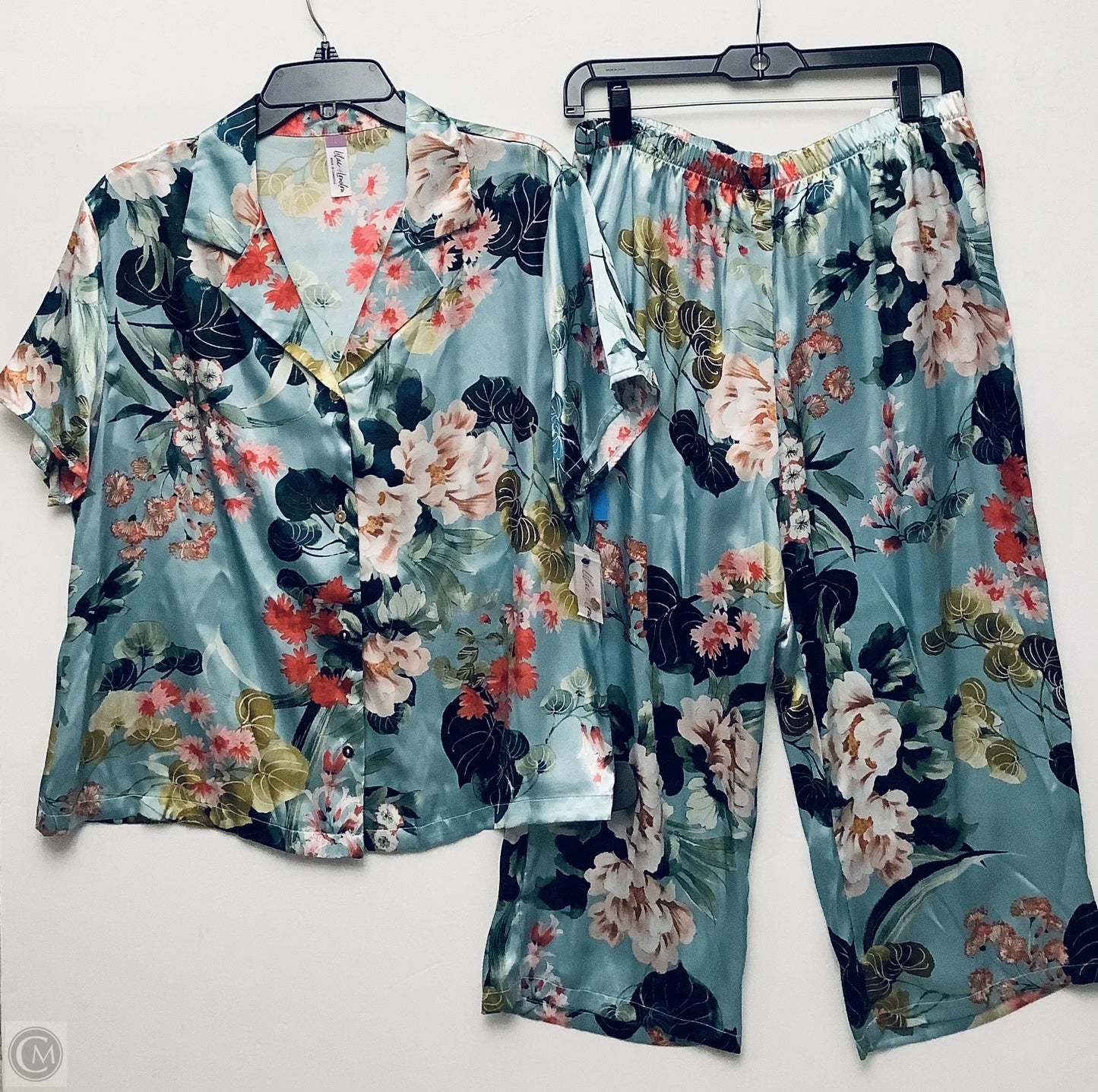 Pajamas 2pc By Clothes Mentor In Floral Print, Size: L