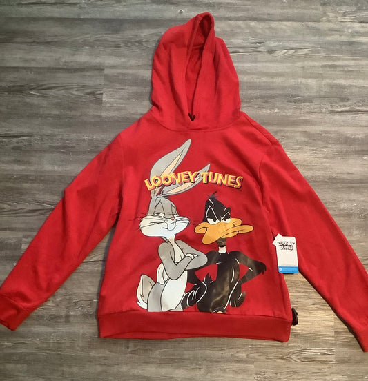 Sweatshirt Hoodie By Clothes Mentor In Red, Size: L