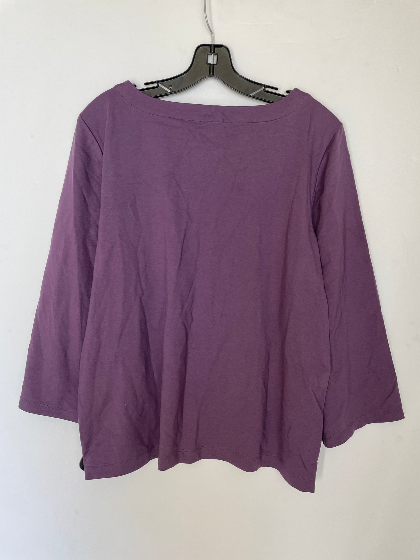 Top Short Sleeve By Chicos In Purple, Size: Xl