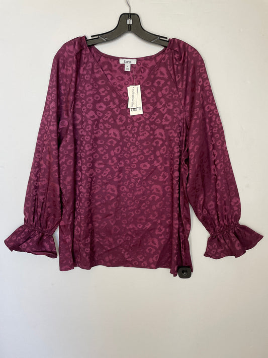 Top Long Sleeve By Bar Iii In Purple, Size: Xl