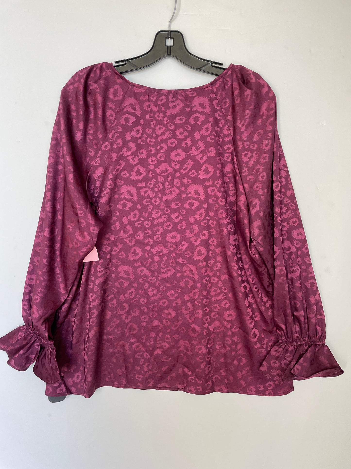 Top Long Sleeve By Bar Iii In Purple, Size: Xl