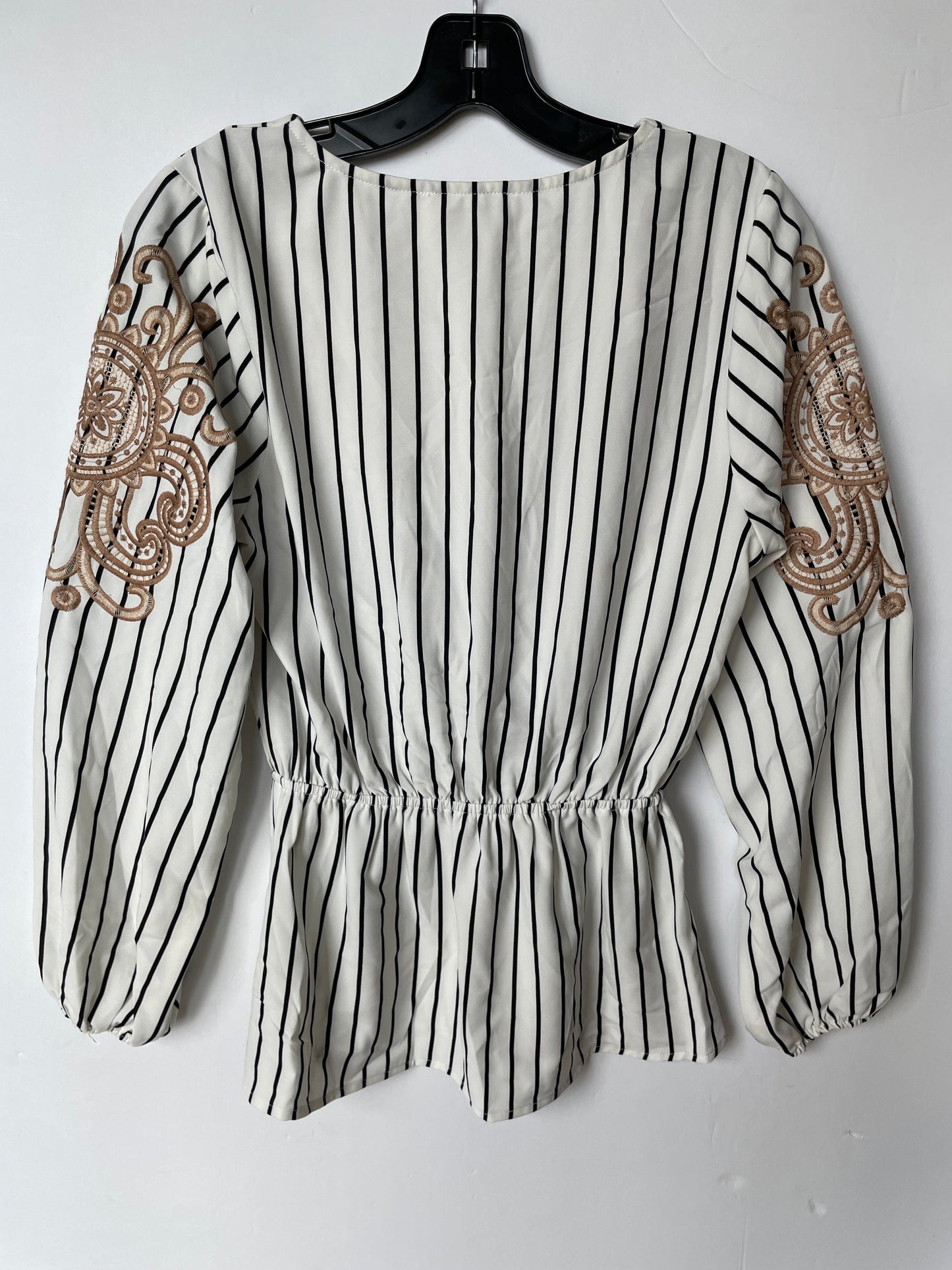 Striped Pattern Top Long Sleeve Savanna Jane, Size S