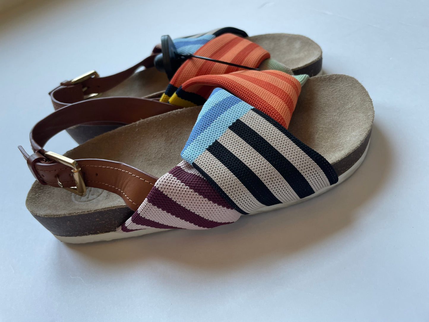 Multi-colored Sandals Flats Tory Burch, Size 7.5