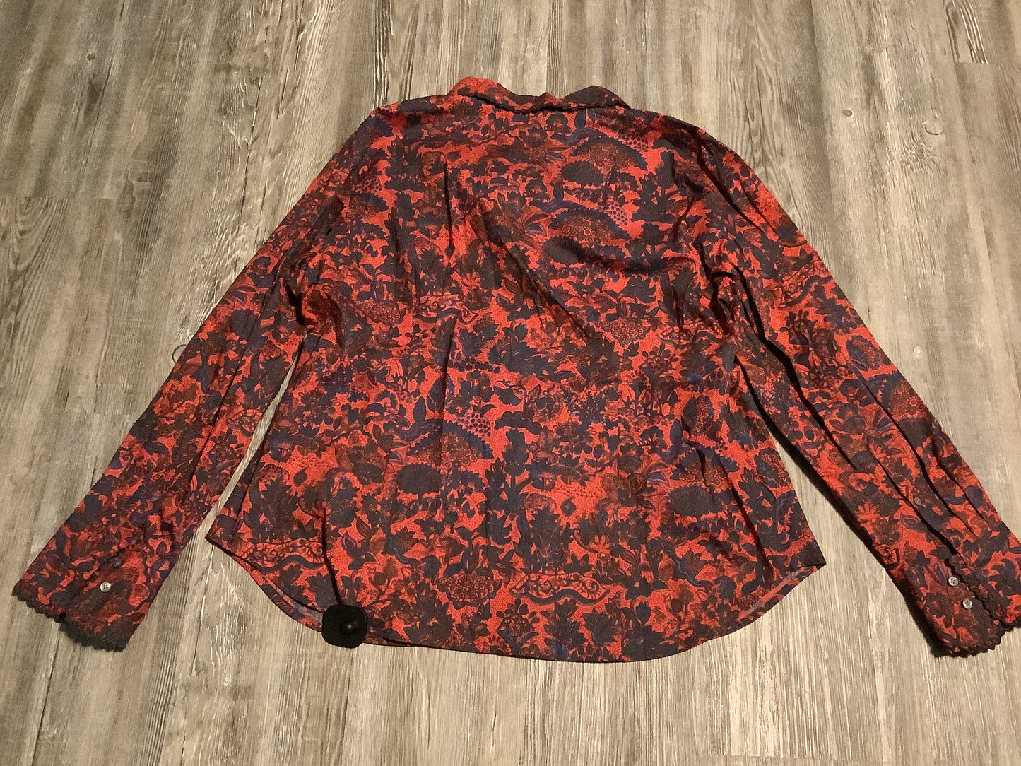 Top Long Sleeve By J. Crew In Paisley Print, Size: 1x