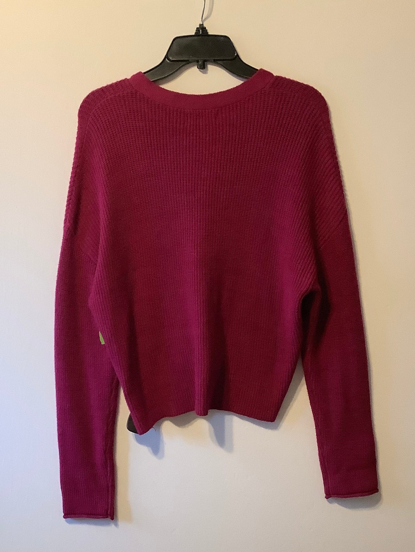 Sweater Cardigan By Clothes Mentor In Purple, Size: L