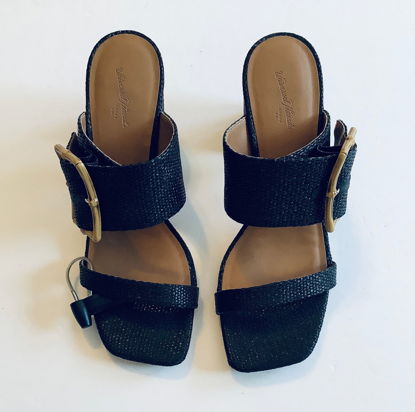 Sandals Heels Block By Universal Thread In Black, Size: 7.5