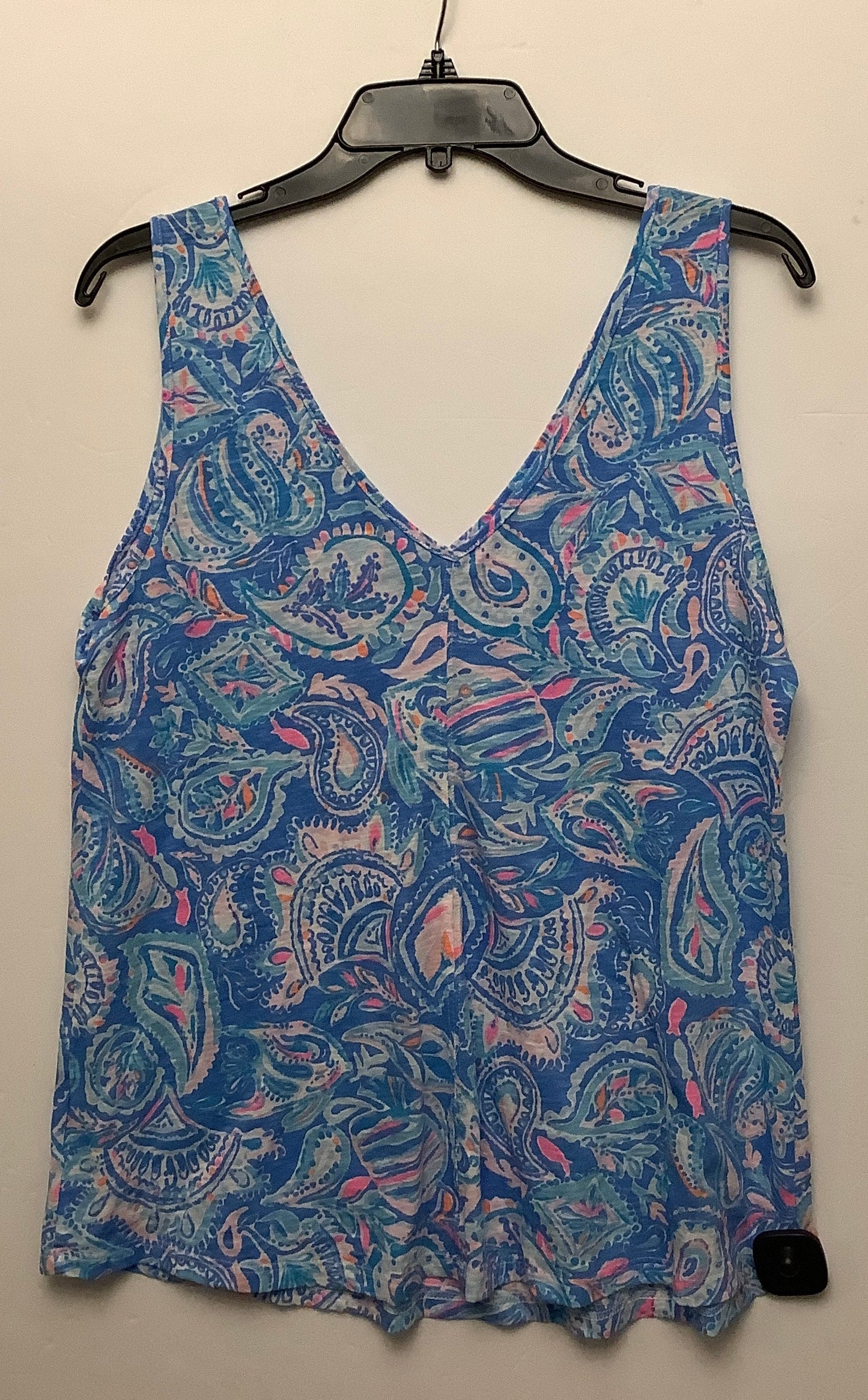 Top Sleeveless Designer By Lilly Pulitzer In Blue, Size: L