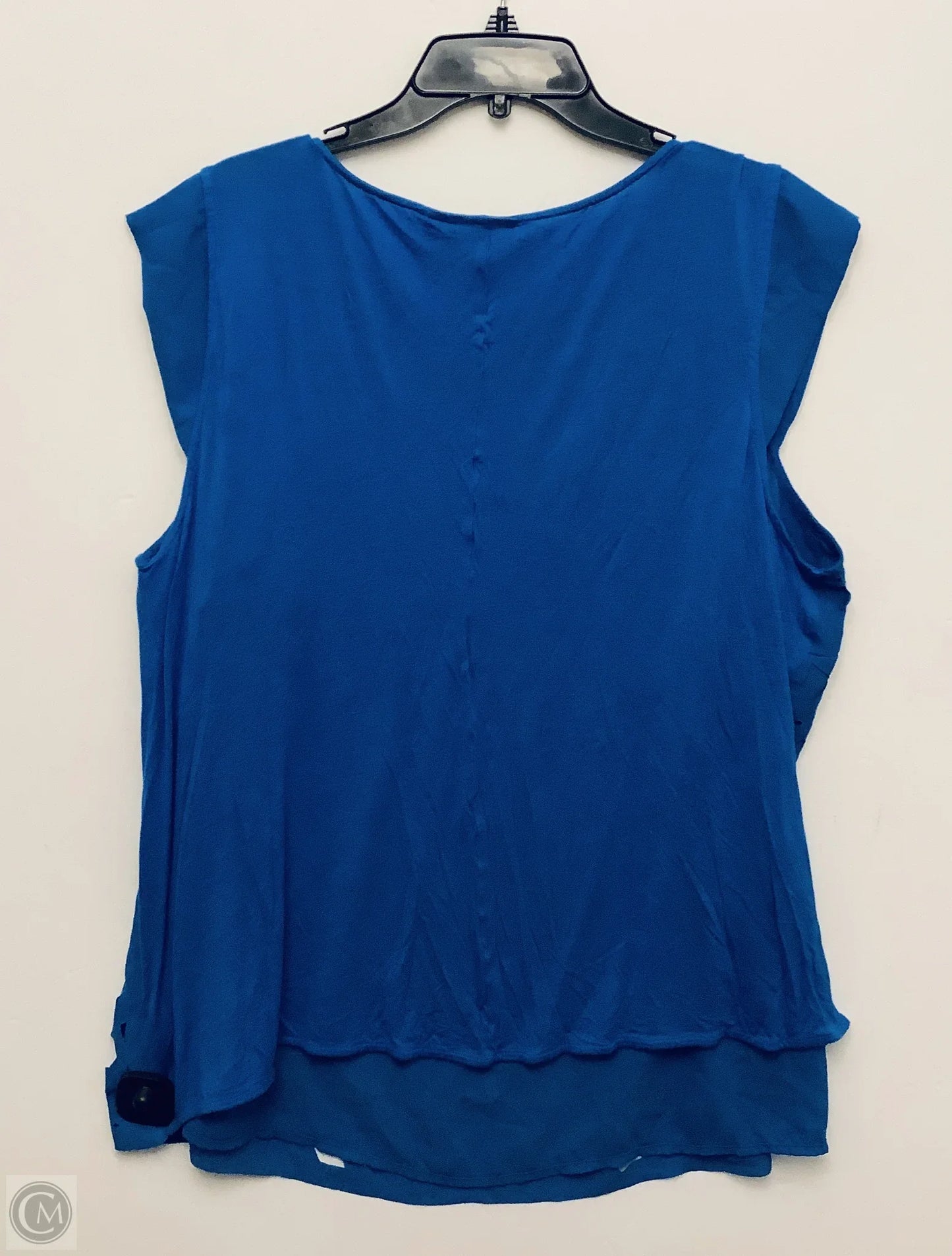 Top Short Sleeve By Apt 9 In Blue, Size: 2x