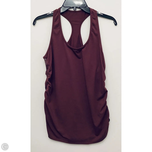 Athletic Tank Top By Fabletics In Maroon, Size: M