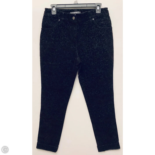 Jeans Straight By Per Se In Black, Size: 4