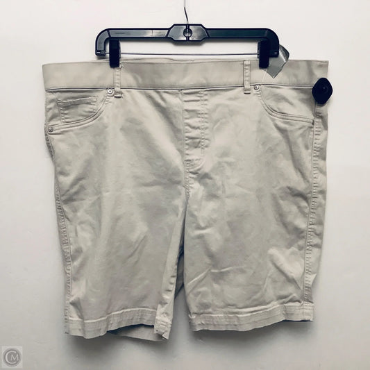 Shorts By Gloria Vanderbilt In Cream, Size: 1x