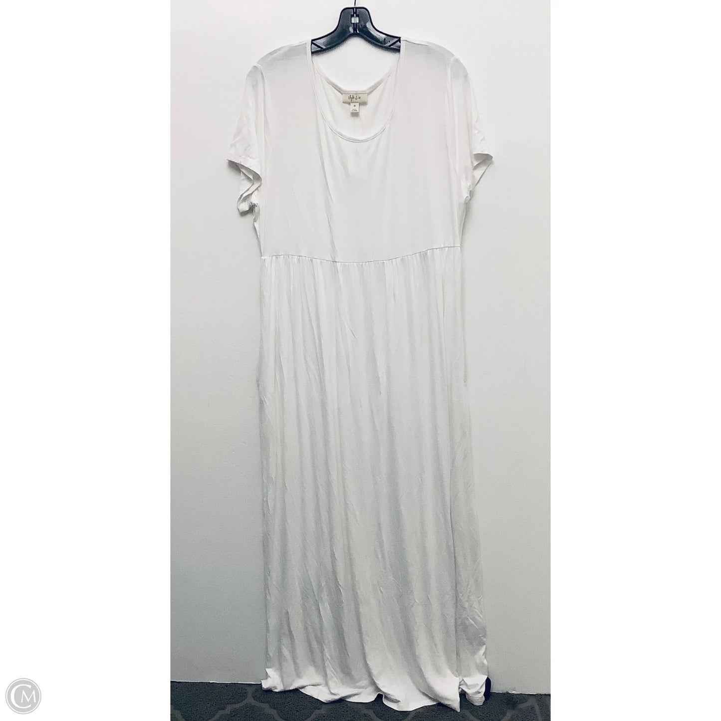 Dress Casual Maxi By Style And Company In White, Size: 1x