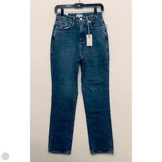 Jeans Straight By Good American In Blue, Size: 0