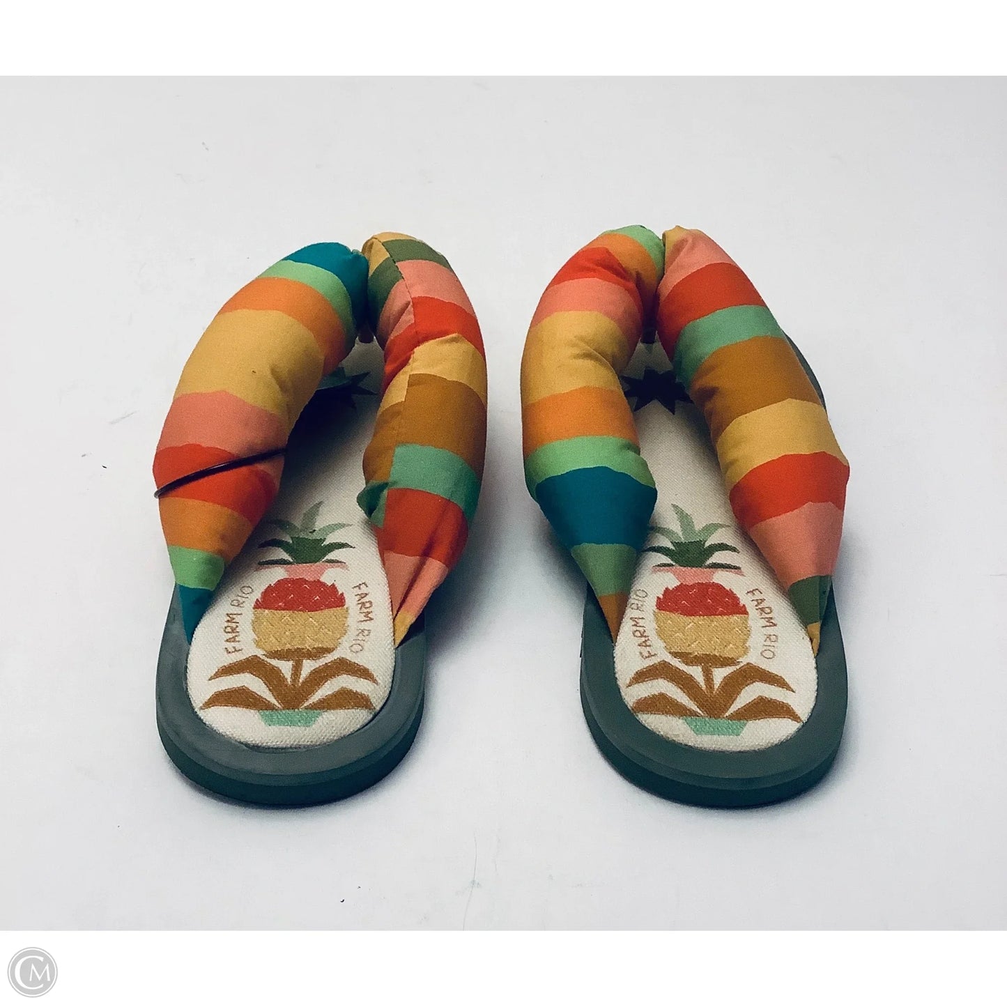 Sandals Flip Flops By Farm Rio In Multi-colored, Size: 9