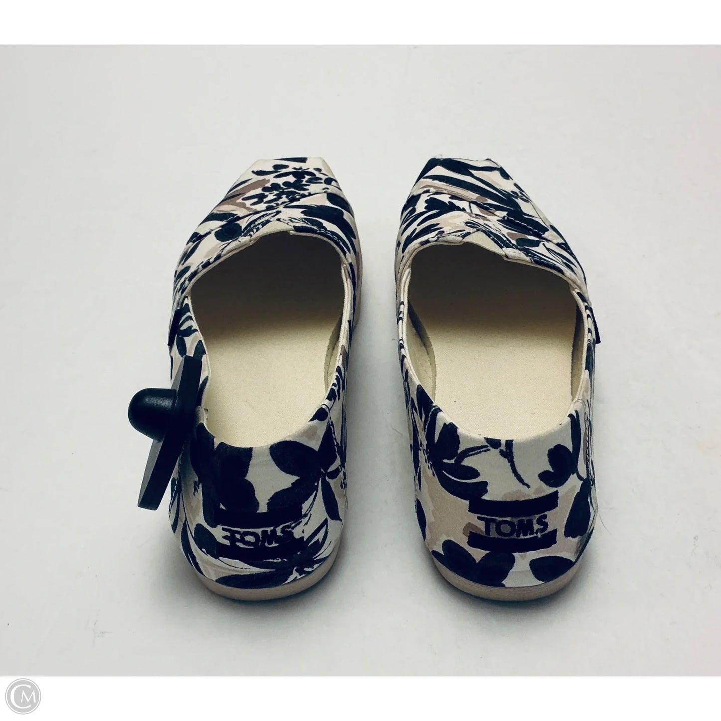 Shoes Flats By Toms In Black & White, Size: 7