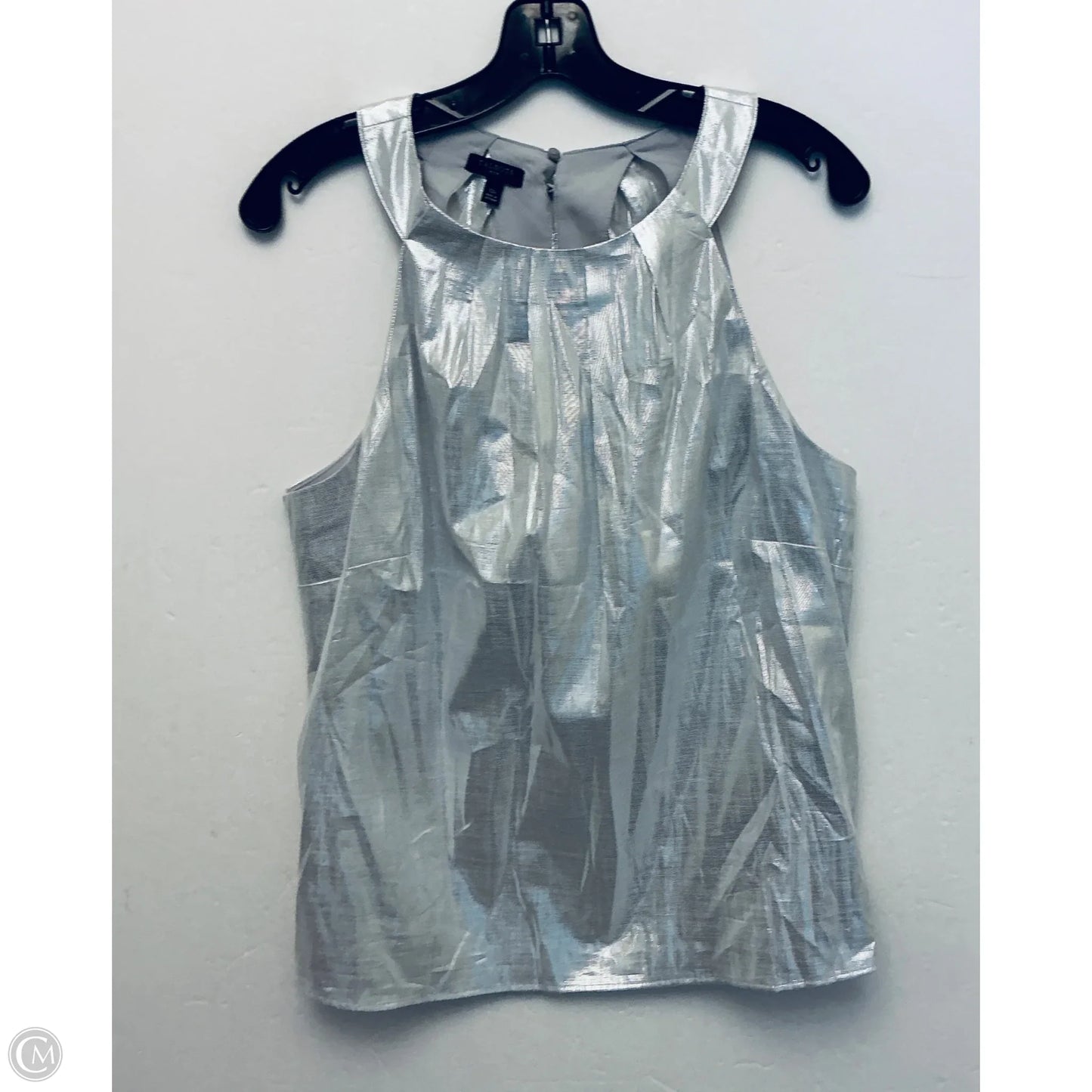 Tank Top By Talbots In Silver, Size: L