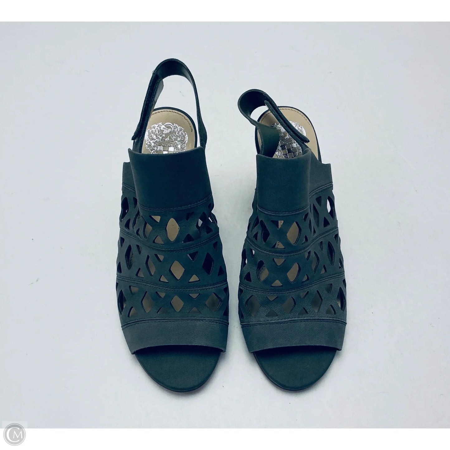 Sandals Heels Block By Vince Camuto In Grey, Size: 7.5