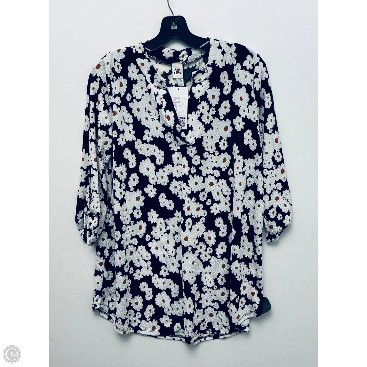 Top Short Sleeve By Sew In Love In Floral Print, Size: S