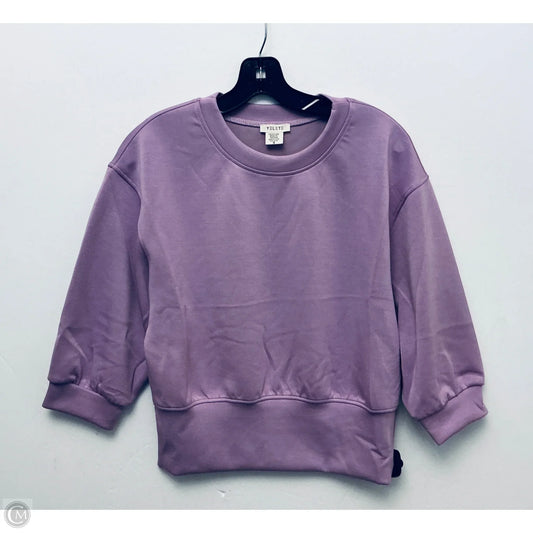 Sweatshirt Collar By Yelete In Purple, Size: S