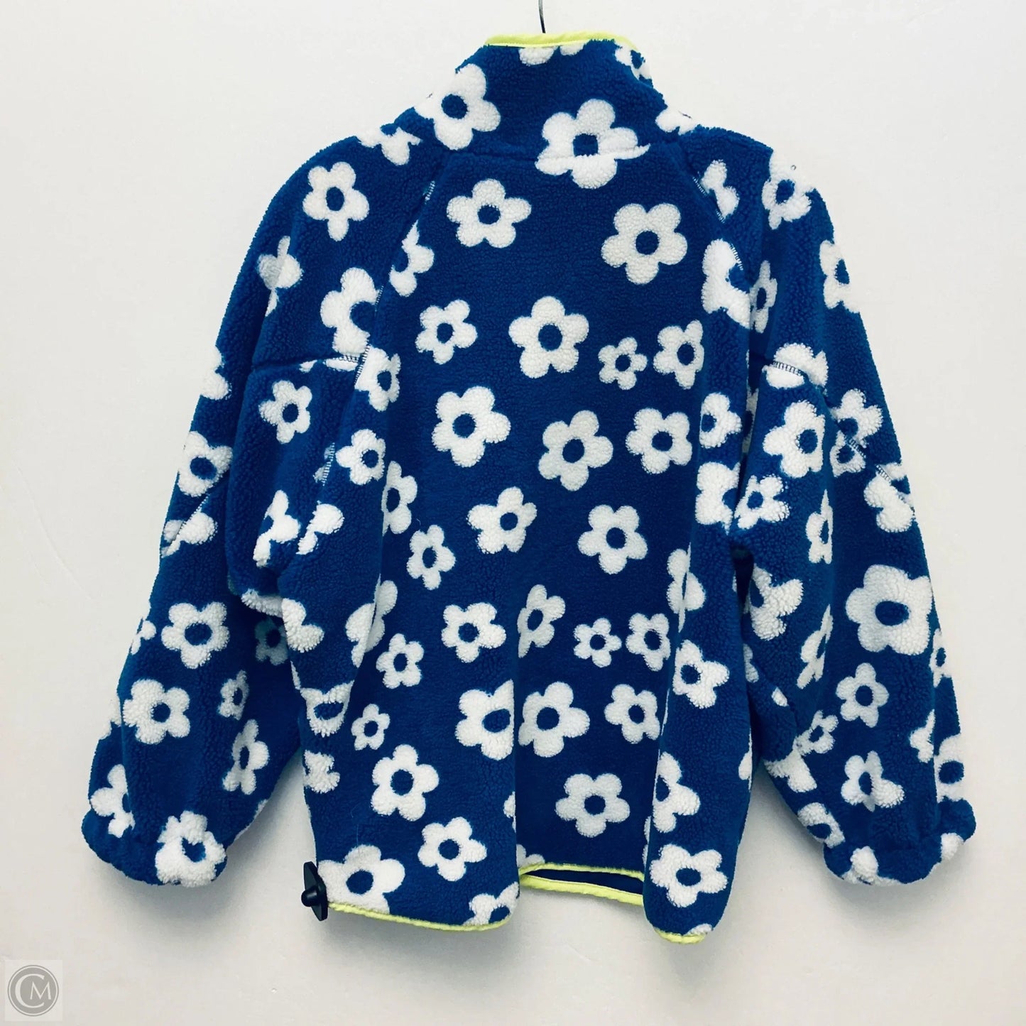 Jacket Faux Fur & Sherpa By Davi & Dani In Blue, Size: S