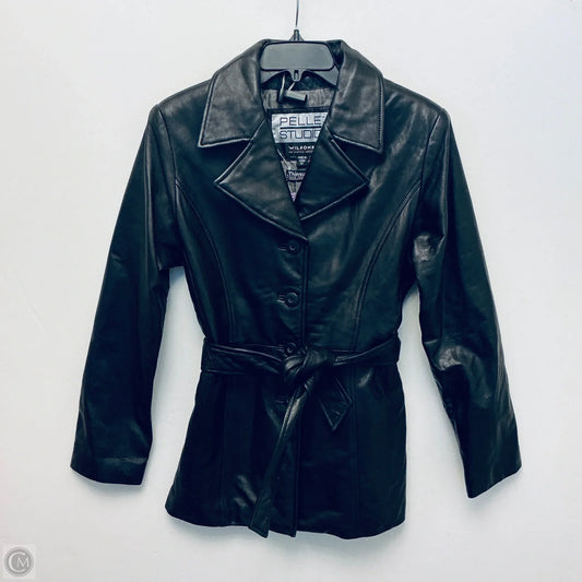 Jacket Leather By Wilsons Leather In Black, Size: Xs