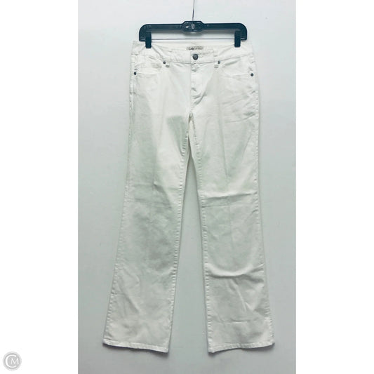 Jeans Flared By Cabi In White, Size: 4