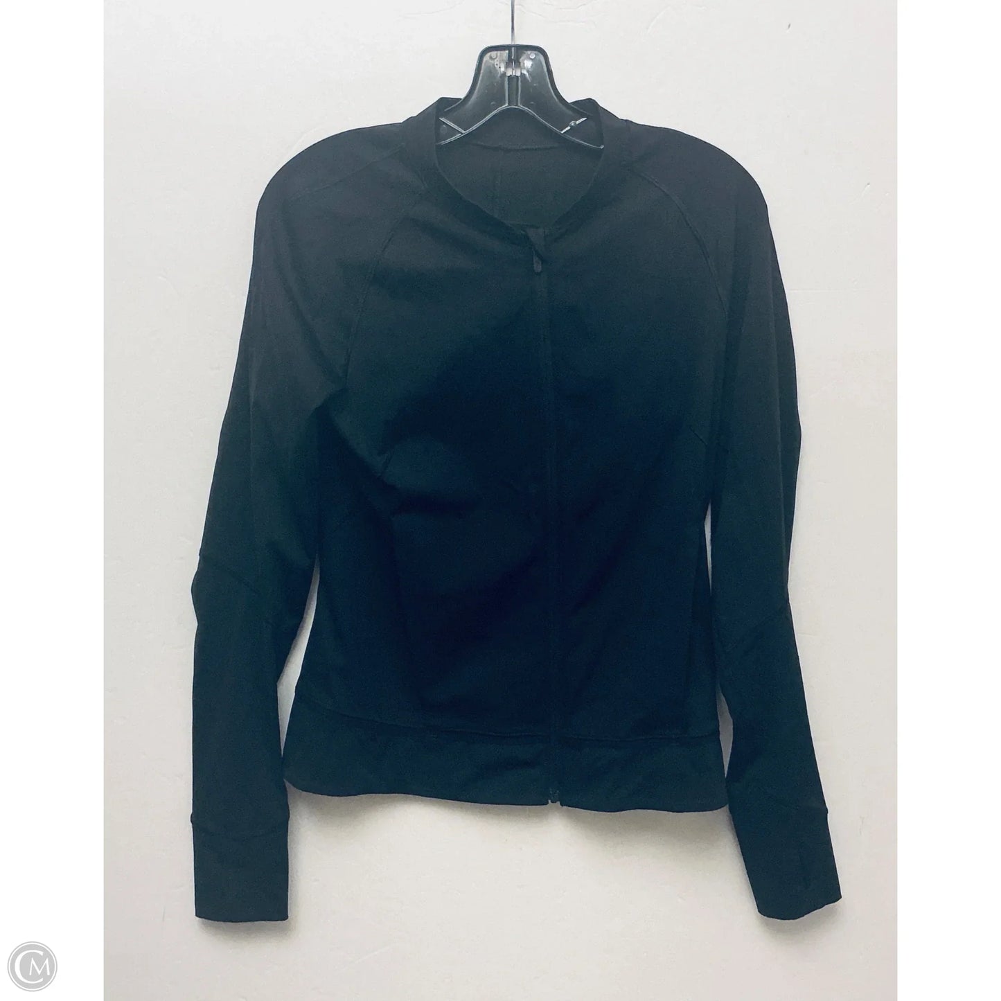 Athletic Jacket By Lululemon In Black, Size: 8