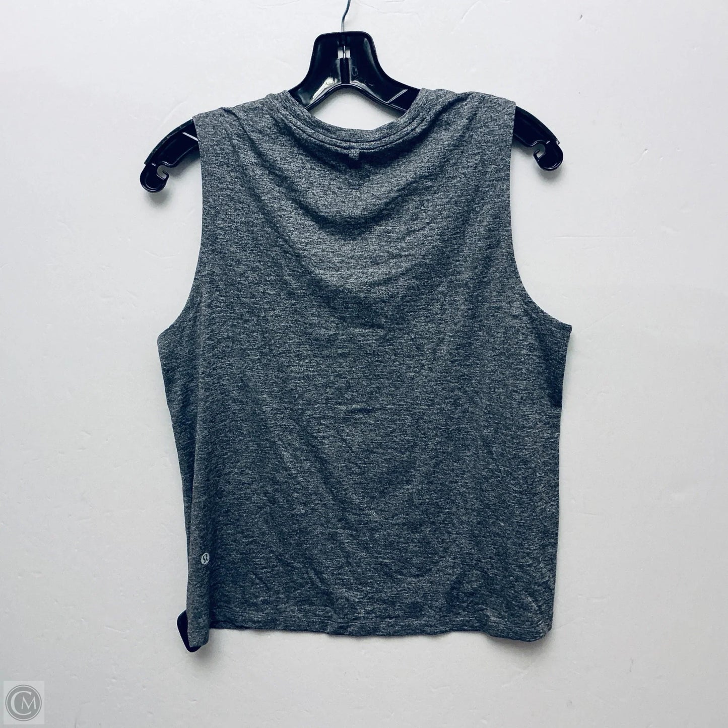 Athletic Top Short Sleeve By Lululemon In Grey, Size: 6