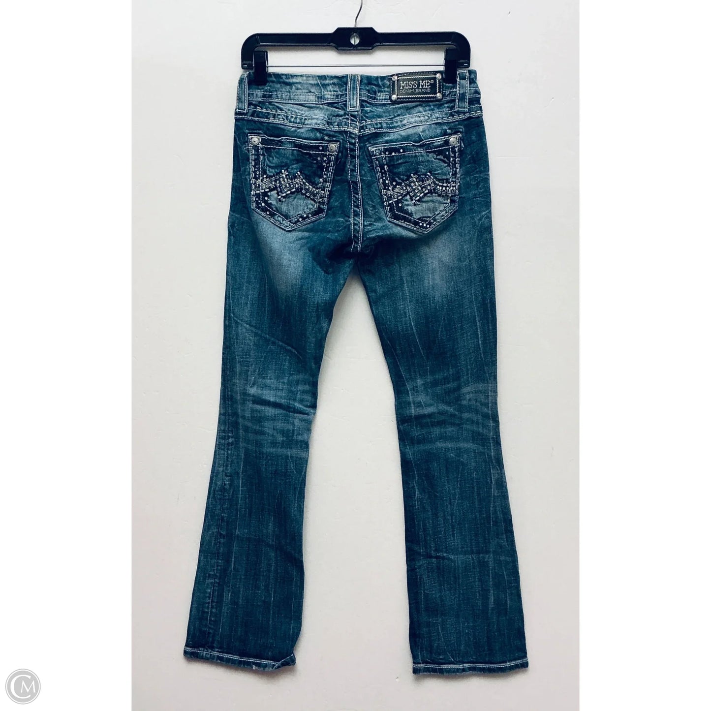 Jeans Flared By Miss Me In Blue, Size: 4