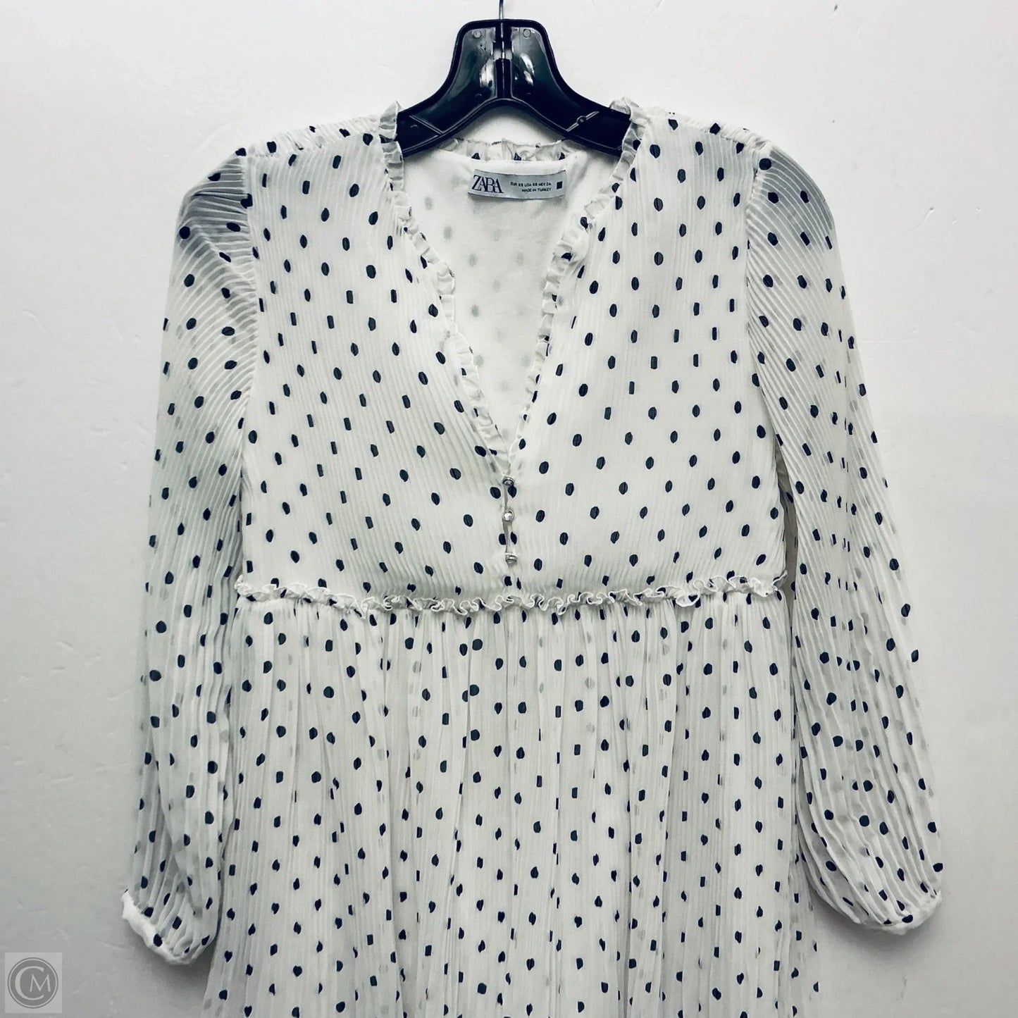 Dress Casual Short By Zara In White, Size: Xs