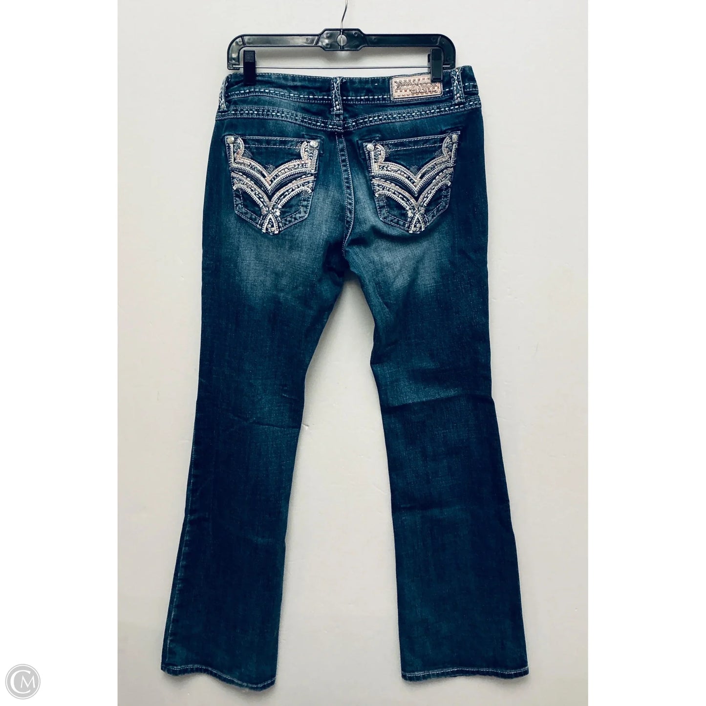 Jeans Flared By Grace In Blue, Size: 10