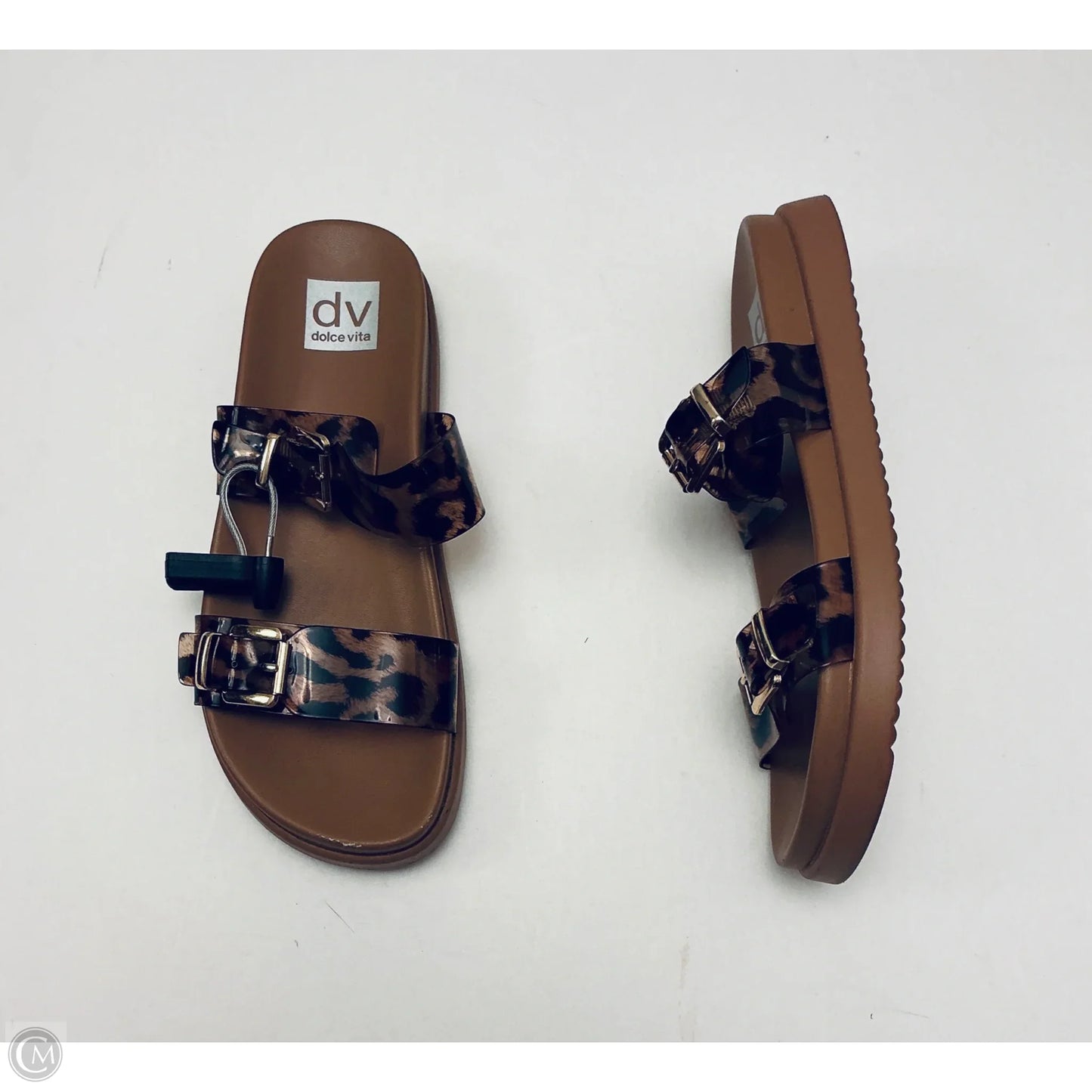 Sandals Heels Block By Dolce Vita In Animal Print, Size: 9