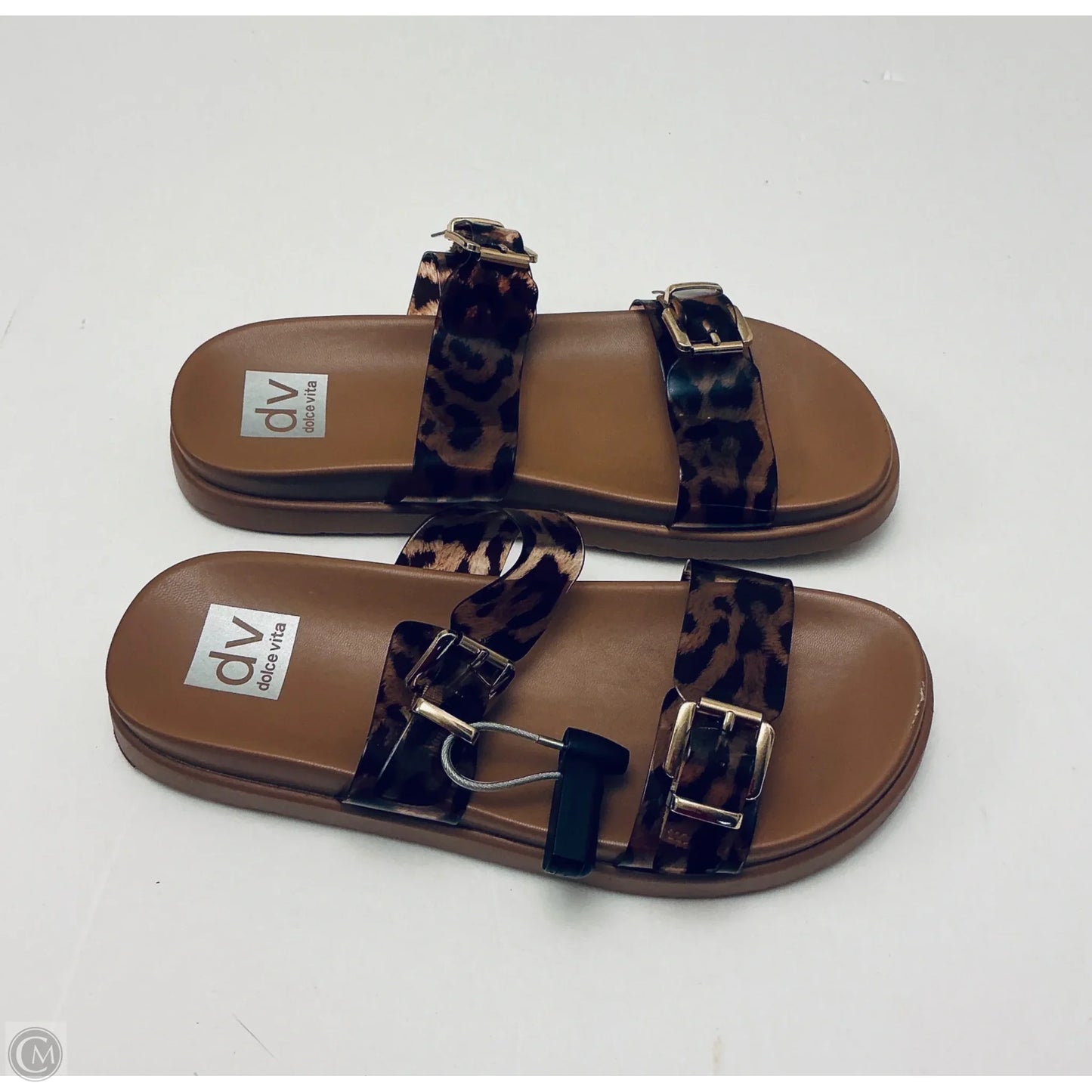 Sandals Heels Block By Dolce Vita In Animal Print, Size: 9