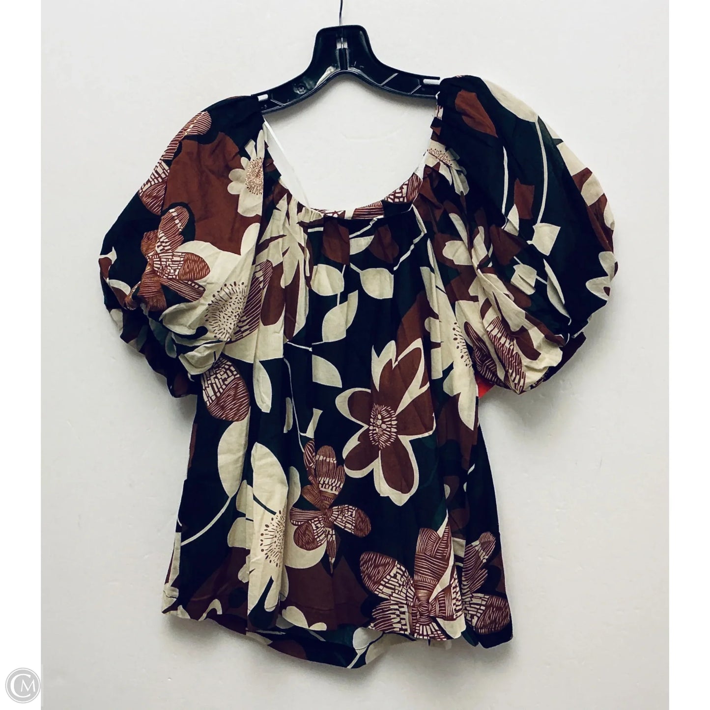 Top Short Sleeve By Umgee In Floral Print, Size: S