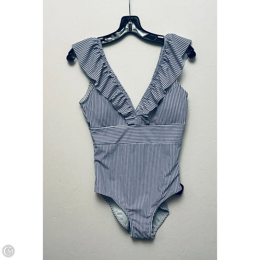 Swimsuit By Clothes Mentor In Striped Pattern, Size: L