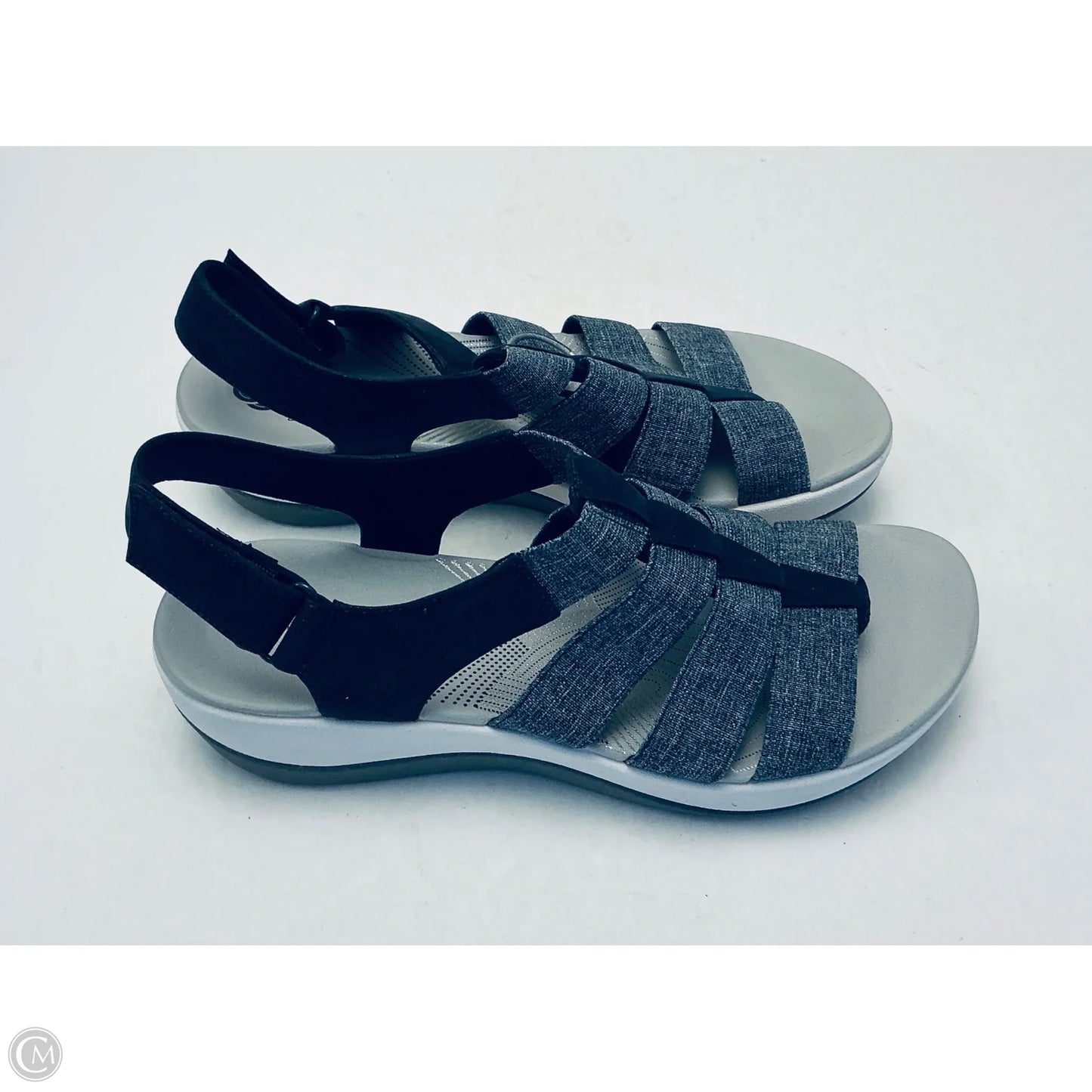 Sandals Flats By Clarks In Blue, Size: 8.5