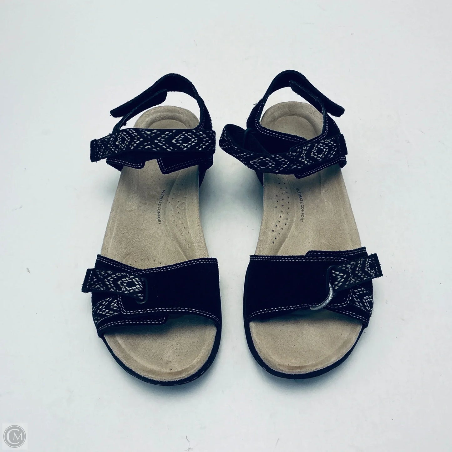 Sandals Flats By Clarks In Black ,Size: 8.5