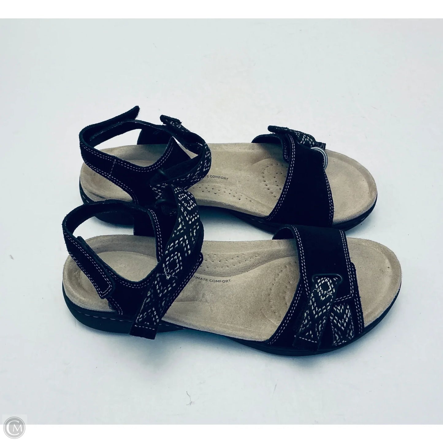 Sandals Flats By Clarks In Black ,Size: 8.5