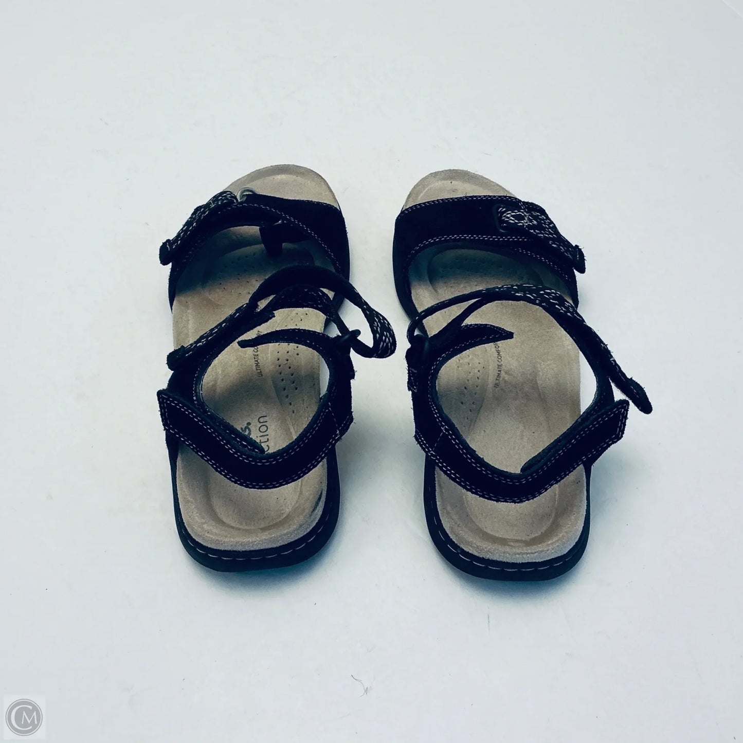 Sandals Flats By Clarks In Black ,Size: 8.5