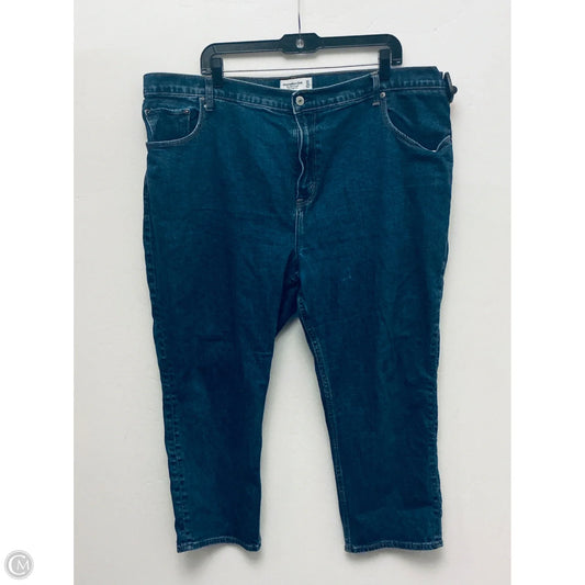 Jeans Straight By Abercrombie And Fitch In Blue, Size: 14