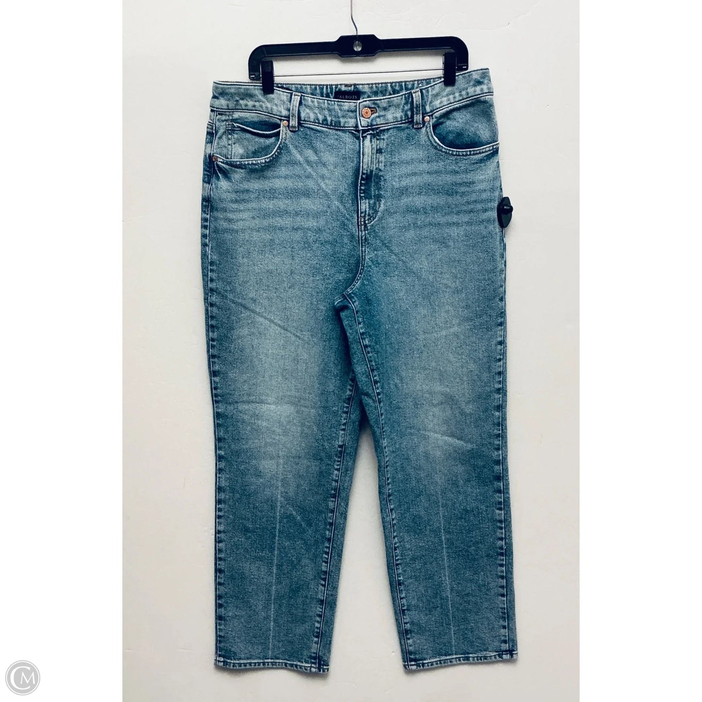Jeans Straight By Talbots In Blue, Size: 14