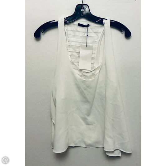 Top Sleeveless By Zara In White, Size: M