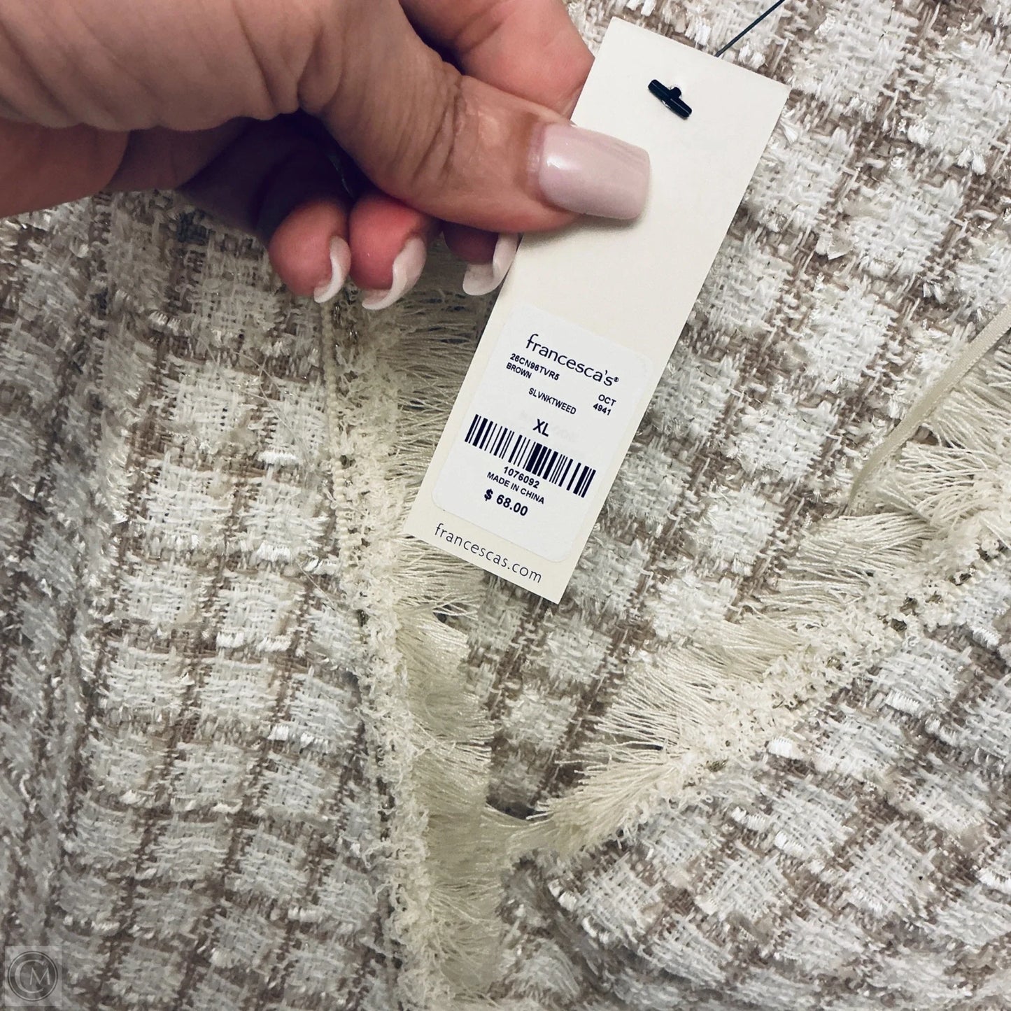 Dress Casual Midi By Francesca's In Cream, Size: Xl