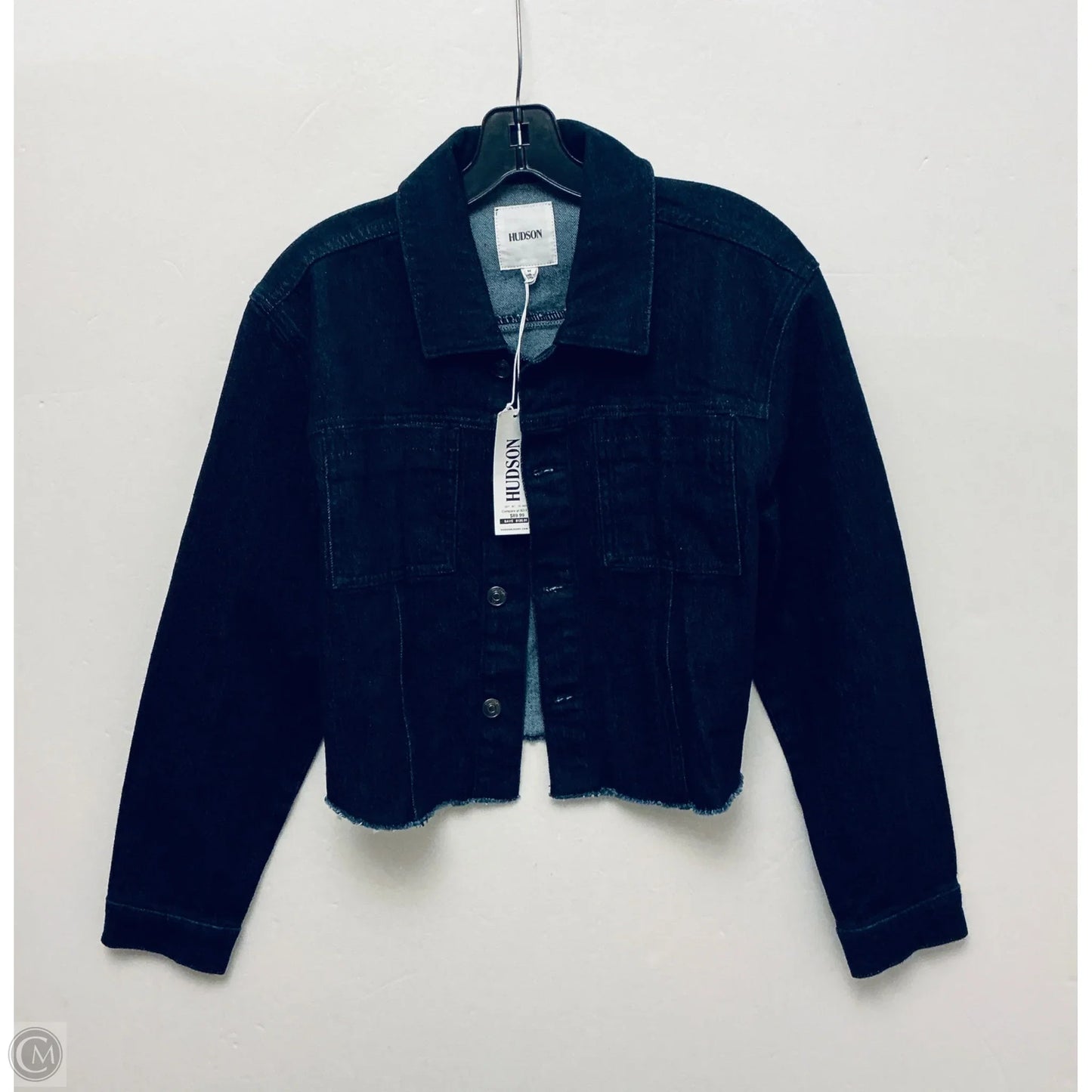 Jacket Denim By Hudson In Blue, Size: M