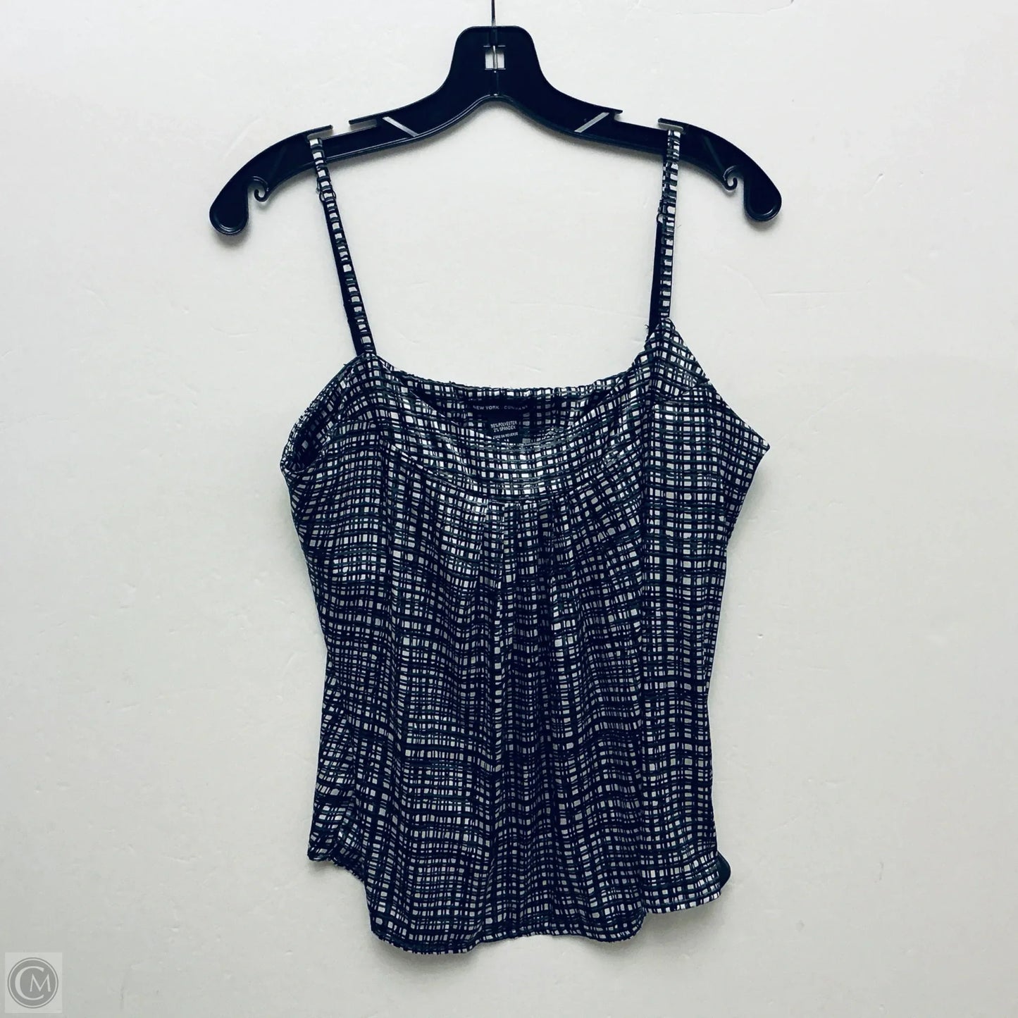 Top Sleeveless By New York And Co In Black & White, Size: M