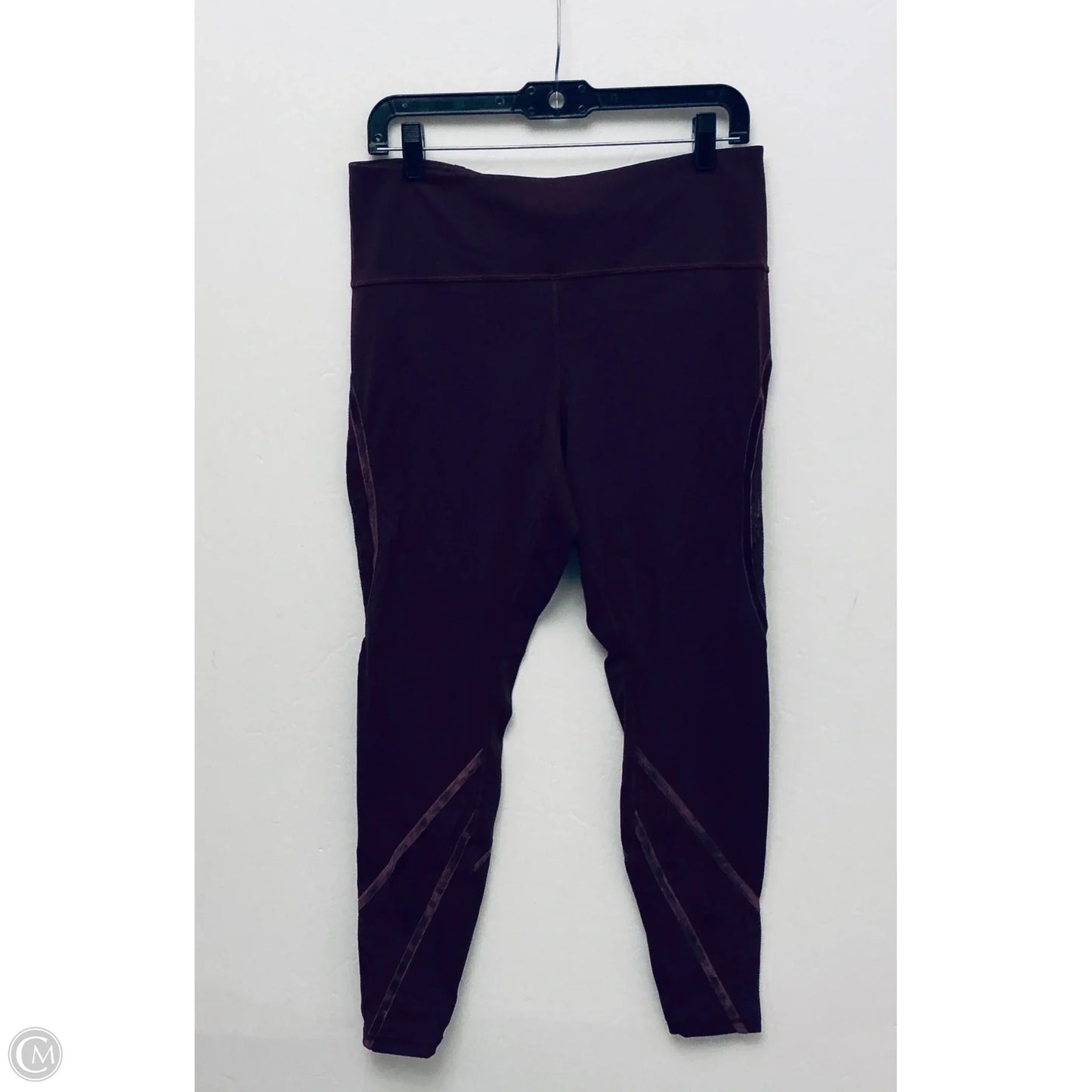 Athletic Leggings By Lululemon In Maroon, Size: 12