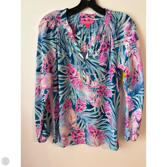 Top Long Sleeve Designer By Lilly Pulitzer In Multi-colored, Size: Xs