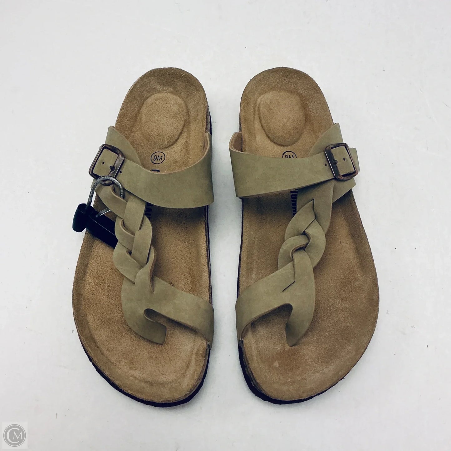 Sandals Flats By Cushionaire In Tan, Size: 9