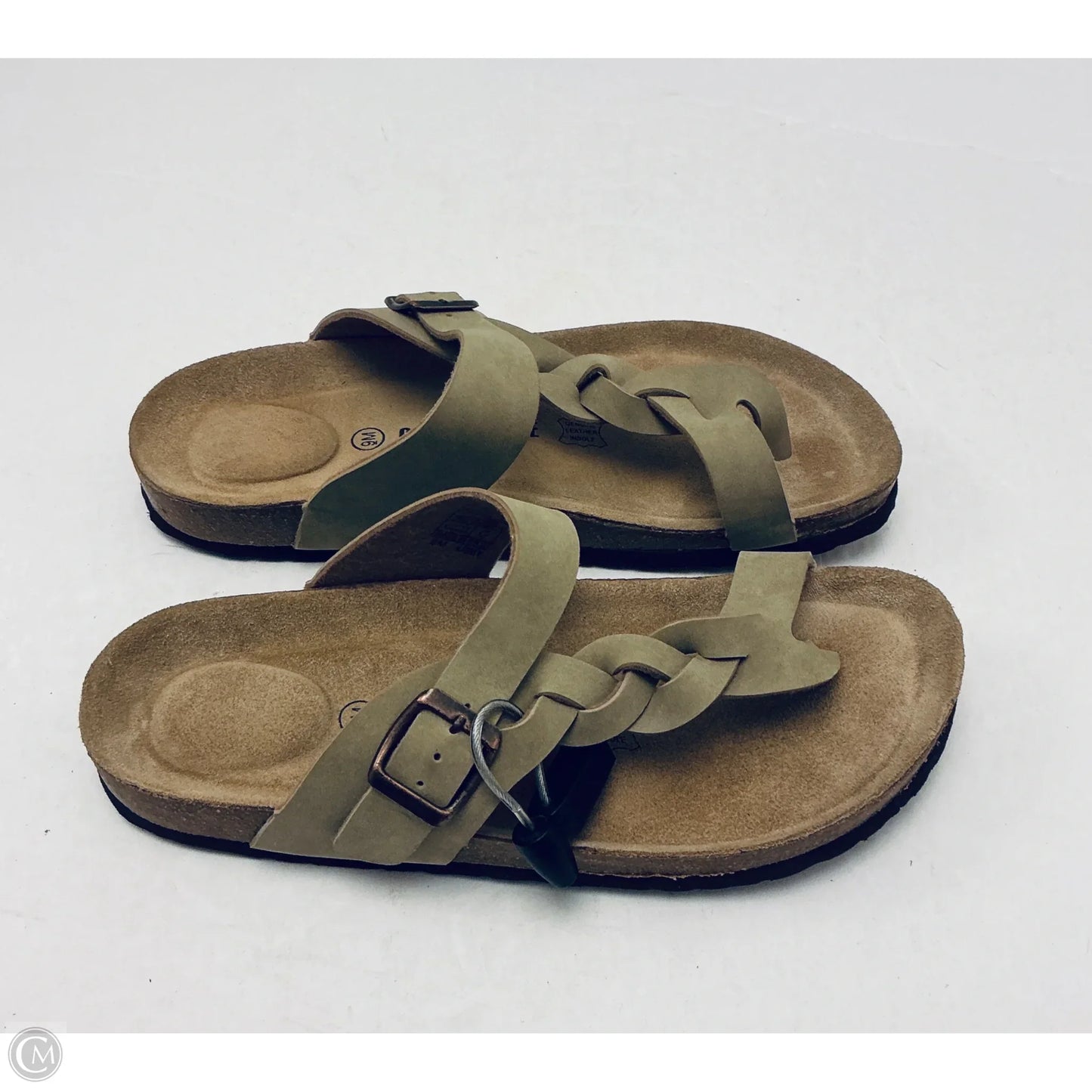 Sandals Flats By Cushionaire In Tan, Size: 9