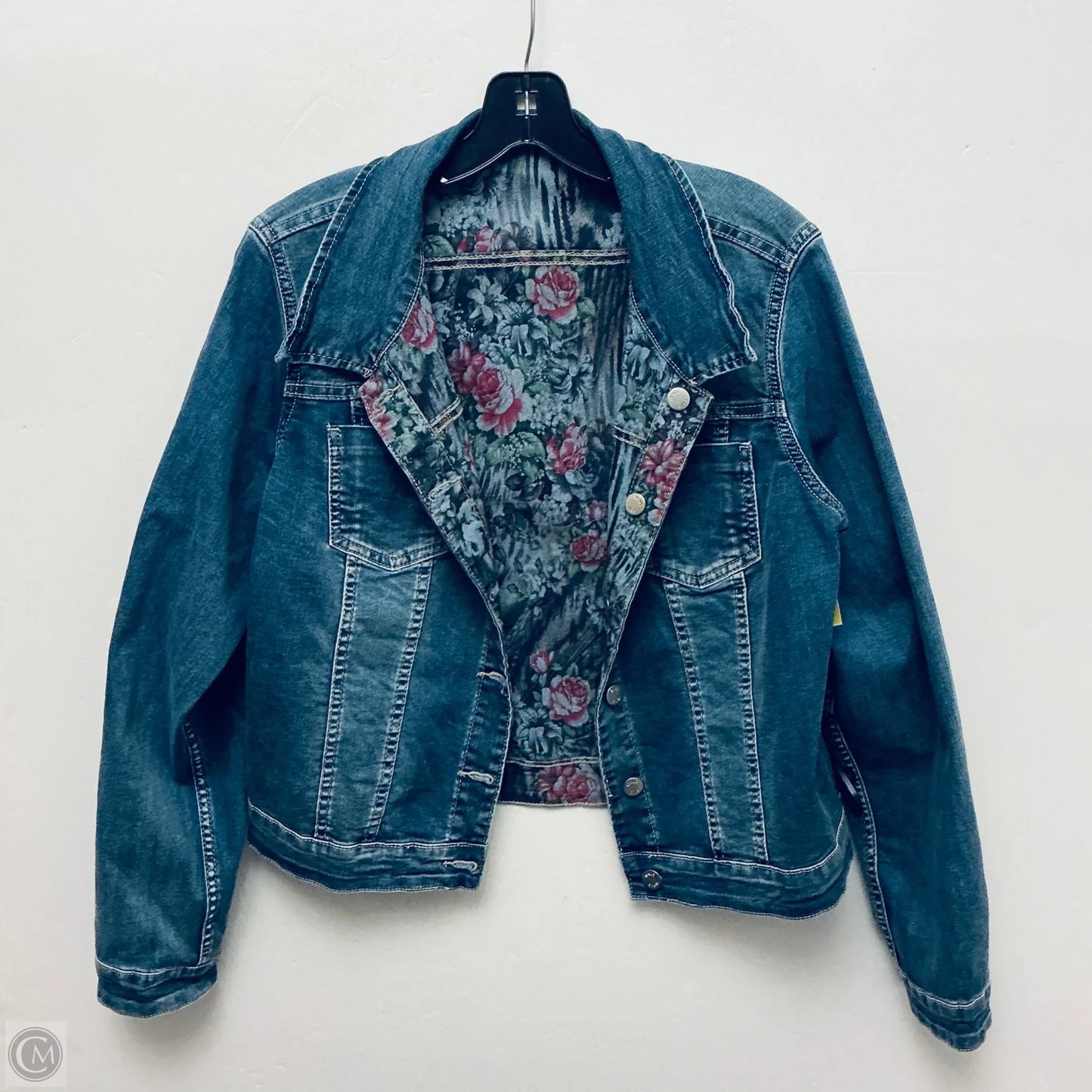 Jacket Denim By Cmf In Blue, Size: Xl